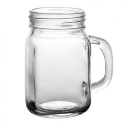 BarProducts.com BarConic® Glassware - Mason Jar Mug Glass - 12 Ounce - CASE OF 12 BAR SUPPLIES