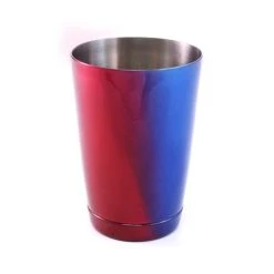 BarProducts.com Blue And Red Color Fusion 16 Oz Weighted Cocktail Shaker Tin