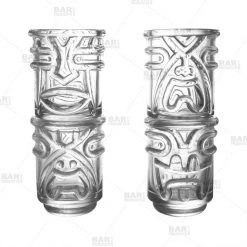 BarProducts.com Clear Stacking Tiki Shot Glasses (2oz) - Set Of 4 BAR SUPPLIES