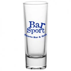 BarProducts.com 2oz Custom BarConic® Tall Shot Glasses - Clear