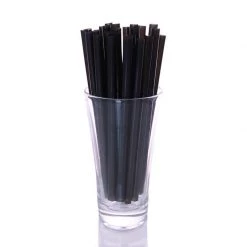 BarProducts.com BarConic® 6" Straws - Black