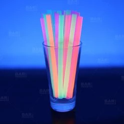 BarProducts.com BarConic® 6" Straws - Assorted Neon BAR SUPPLIES