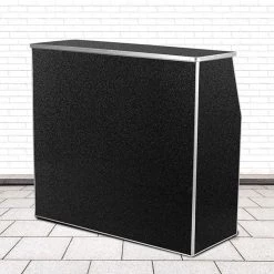 BarProducts.com Portable Bar - Black Marble Laminate - 4 FT.