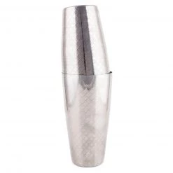 BarProducts.com BarConic® 2 Piece Diamond Shaker Set - 18 & 28 Ounce - Stainless Steel SPECIAL COLLECTIONS