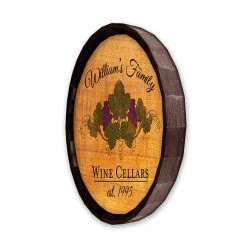 BarProducts Handcrafted Woodshop Made In The USA Wine Cellar Barrel Top Tavern Sign