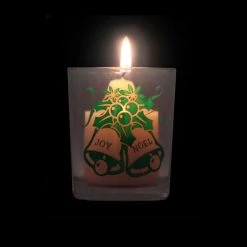 BarProducts.com VOTIVE/SHOT GLASS - CHRISTMAS BELLS - 2.5 OUNCE Holiday Bar Products