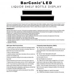 BarProducts.com BarConic® LED Liquor Bottle Display Shelf - 2 Steps - Wild Cherry - Several Lengths