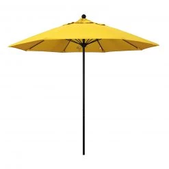 Bar Products SPECIAL COLLECTIONS California Umbrella 9' Pole Push Lift SUNBRELLA With Black Aluminum Pole - Color Options