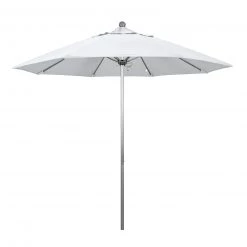 BarProducts.com SPECIAL COLLECTIONS California Umbrella 9' Pole Push Lift SUNBRELLA With Silver Anodized Aluminum Pole - Color Options
