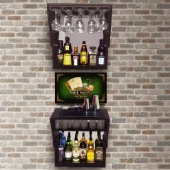 BarProducts Handcrafted WalBAR™ 3 Piece - CUSTOMIZABLE - 24 Inch - Poker Design SPECIAL COLLECTIONS