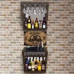 BarProducts Handcrafted SPECIAL COLLECTIONS WalBAR™ 3 Piece - CUSTOMIZABLE - 24 Inch - Distillery Design