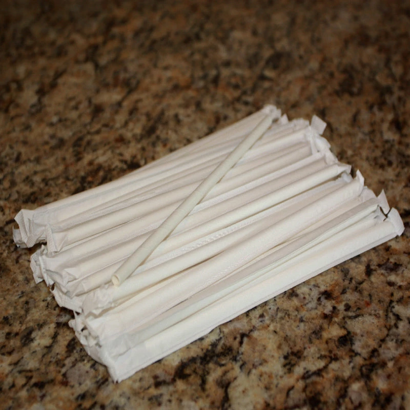 WhitePaperDisposableStrawEcoFriendly2.jpg BarProducts.com SPECIAL COLLECTIONS Eco Friendly Wrapped Paper Straws - Pack Of 200