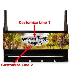 BarProducts Handcrafted CUSTOMIZABLE WALL MOUNTED Wine Bottle & Glass Plaque Hanging Shelf SPECIAL COLLECTIONS