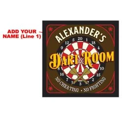 BarProducts.com Customizable "No Cheating" Dart Board Cabinet HOME BAR & GIFTS