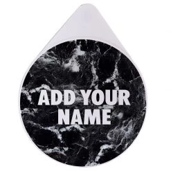 BarProducts.com BAR SUPPLIES ADD YOUR NAME - Custom Glass Rimmer Lid - Black Marble