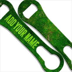 BarProducts.com ADD YOUR NAME V-Rod® Bottle Opener – Grass