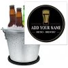 BarProducts.com BAR SUPPLIES ADD YOUR NAME - Beer Bucket Coaster - Micro-Brewery