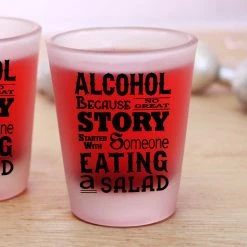 BarProducts.com ALCOHOL Printed BarConic® Frosted Shot Glass BAR SUPPLIES