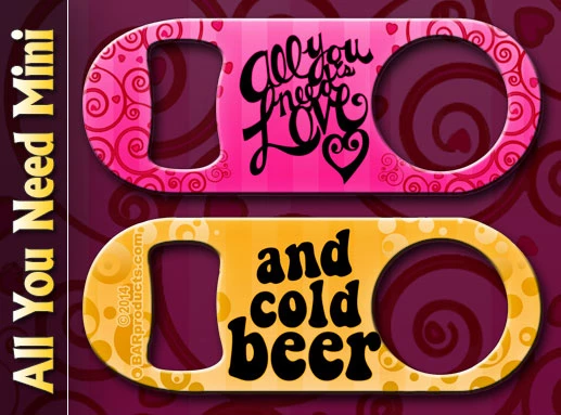 all-you-need-is-love-mini-label.jpg BarProducts.com All You Need Is Love... Mini Bottle Opener