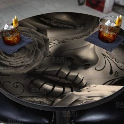 BarProducts.com Amor Eterno Round Wooden Table Top - Two Sizes Available Featured Artists