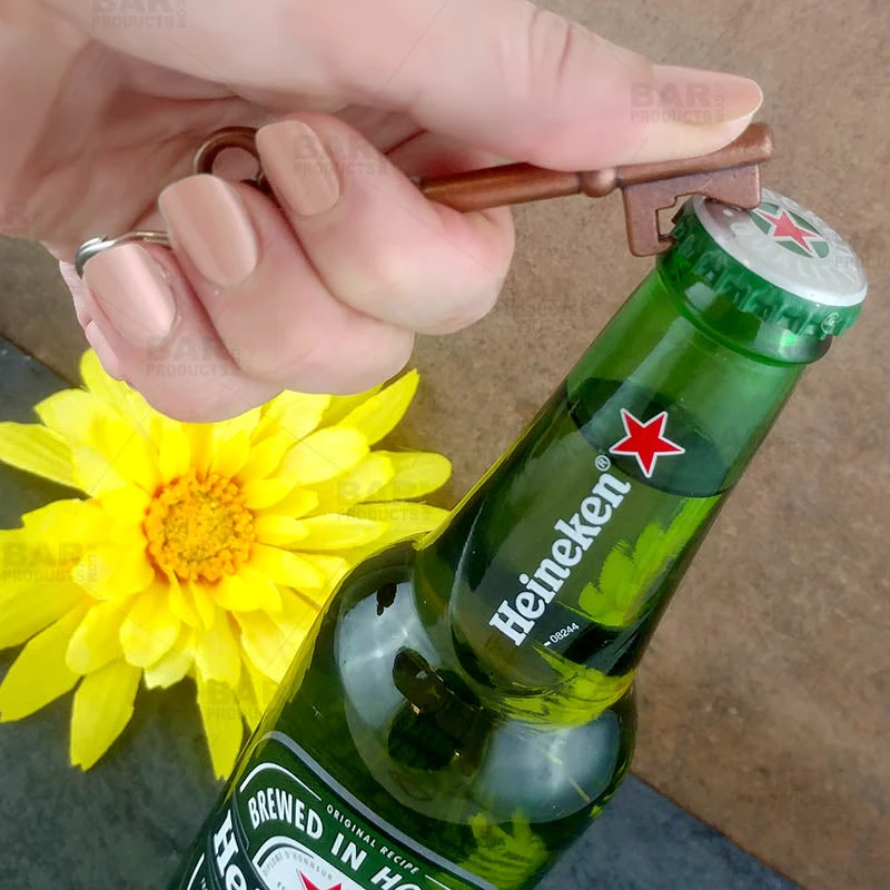 antique-key-bottle-opener-bpc-5.jpg BarProducts.com BarConic® Handheld Bottle Opener - Antique Copper Key