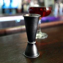 BarProducts.com BarConic® Antique Silver Japanese Jigger 25/50 BAR TOOLS