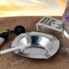 BarProducts.com BAR SUPPLIES Ashtray - Semi Square Stainless Steel - 4.75 Inch