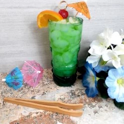 BarProducts.com SPECIAL COLLECTIONS BarConic® Bamboo Curved Tongs - 7 Inch