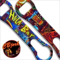 BarProducts.com Featured Artists Swing Time With Tiki Hula Bar & Lounge V-Rod® Bottle Opener