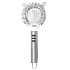 BarProducts.com Barconic® 2 Prong Stainless Steel Handled Cocktail Strainer
