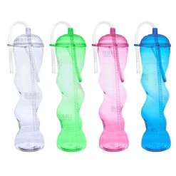 BarProducts.com BAR SUPPLIES BarConic® 22oz Twisted Party Yard Cup W/lid & Handle [Assorted Colors]