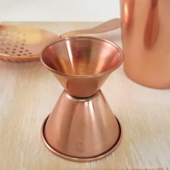 BarProducts.com BarConic® Double Sided Jigger Copper Plated -.75oz. X 1.25oz. Master Mixology