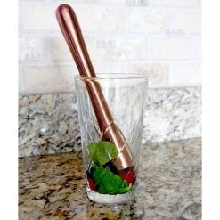 BarProducts.com BarConic® Copper Plated Muddler - 8.5 Inch