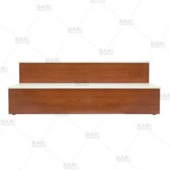 BarProducts.com BarConic® LED Liquor Bottle Display Shelf - 2 Steps - Wild Cherry - Several Lengths