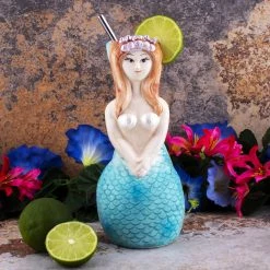 BarProducts.com SPECIAL COLLECTIONS BarConic® Tiki Drinkware - Mermaid - 16 Ounce