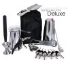 BarProducts.com BAR TOOLS Bartender's Tote – Stainless Steel DELUXE (17pc)