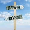 BarProducts Handcrafted Beach Wood Arrow Sign