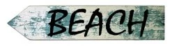 BarProducts Handcrafted Beach Wood Arrow Sign