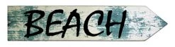 BarProducts Handcrafted Beach Wood Arrow Sign