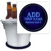 BarProducts.com ADD YOUR NAME - Beer Bucket Coaster - Blue Grunge
