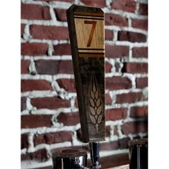 BarProducts Handcrafted Numbered Beer Tap Handles - Oak Wood - Classy Hops