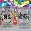 BarProducts.com Shot Glasses - Birthday Themed