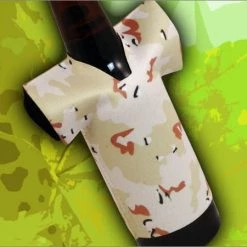 BarProducts.com Bottle Cooler - T-Shirt Style - Camo Desert Party Supplies
