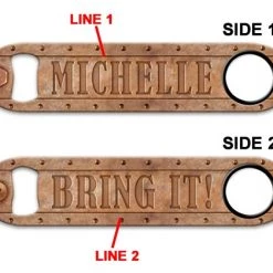 BarProducts.com BAR TOOLS ADD YOUR NAME Speed Bottle Opener - Screw & Bolt - Different Color Options