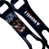 BarProducts.com "ADD YOUR NAME" V-ROD® Bottle Opener – Grunge American Flag Skull BAR TOOLS