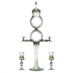 BarProducts.com Absinthe Fountain - Double Globe 2 Spout Master Mixology