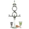 BarProducts.com Master Mixology Absinthe Fountain - Double Globe 4 Spout
