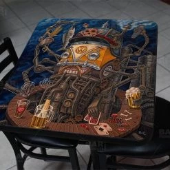 BarProducts.com Featured Artists Brew Bot 24" X 30" Wooden Table Top - Two Types Available