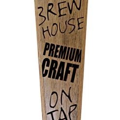 BarProducts Handcrafted Woodshop Made In The USA Oak Wood Beer Tap Handles - Flared Shape - Brew House