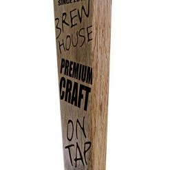 BarProducts Handcrafted Woodshop Made In The USA Oak Wood Beer Tap Handles - Flared Shape - Brew House